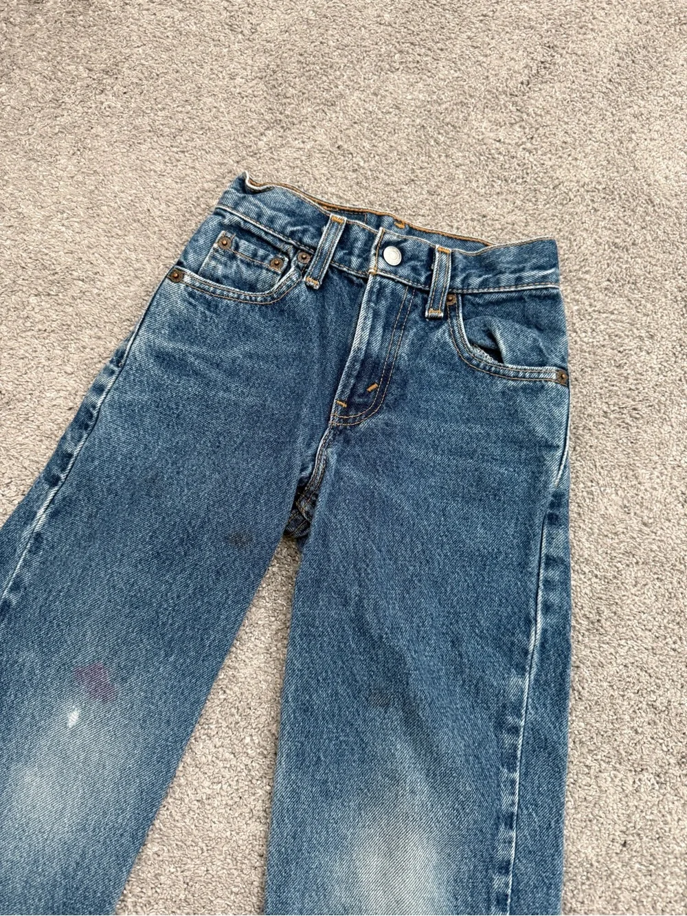 Vintage Levi's 550 Relaxed Fit Denim Jeans Kid's Size Slim 8